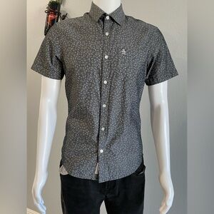 Original Penguin Dark Gray Patterned Button Down Shirt